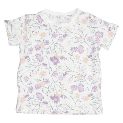 Tiny One, T-shirt, Größe: 68, Weiß/Mehrfarbig, Baumwolle/Elasthan, Blumen #KAw