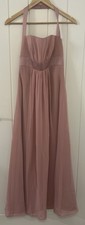 Alfred Angelo Dusky Pink Halterneck Prom / Bridesmaid Dress - Size 10