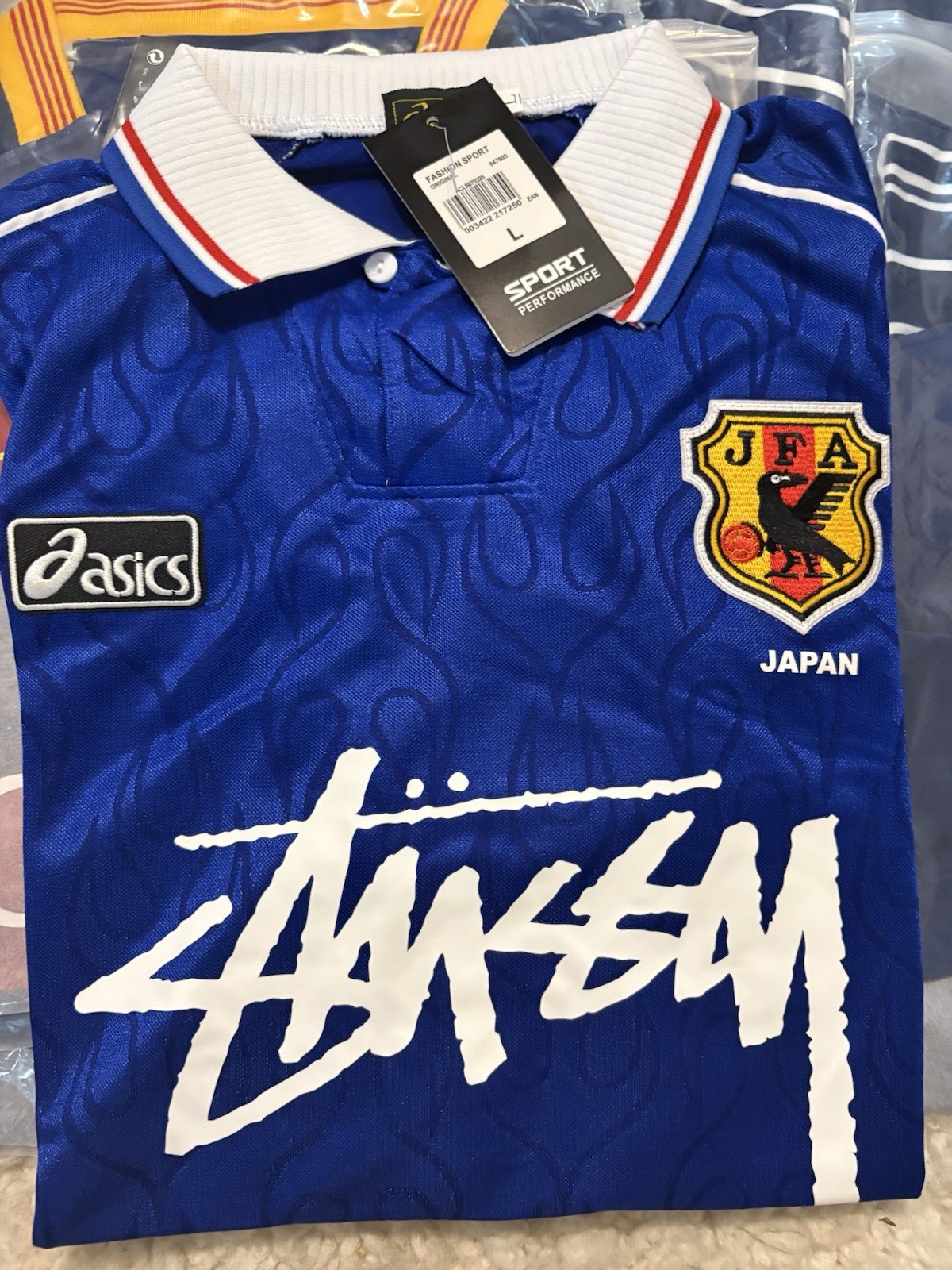 Japan x ASICS x Stussy World Cup 1998 Retro Jersey Men's Size XL thumbnail 4