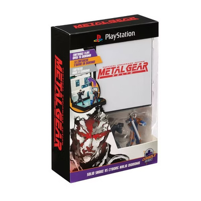 Console Heroes Playstation 1 Metal Gear Solid Snake vs Cyborg Ninja Diorama NEW
