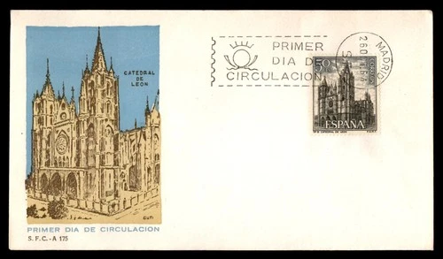 Mayfairstamps Spain FDC 1964 Cathedral de Leon First Day Cover aaw_38741