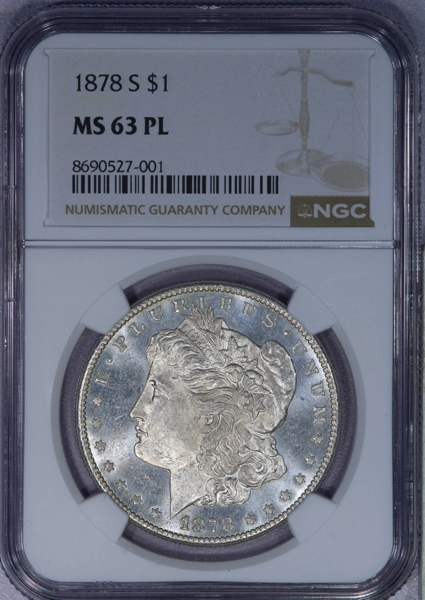 Proof-Like Silver 1878 Year Morgan US Dollars (1878-1921) for sale