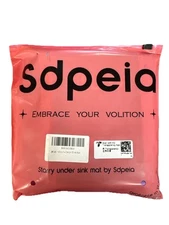 Sdpeia Under Kitchen Sink Silicone Mat for 19” By 12” Purple Brand New