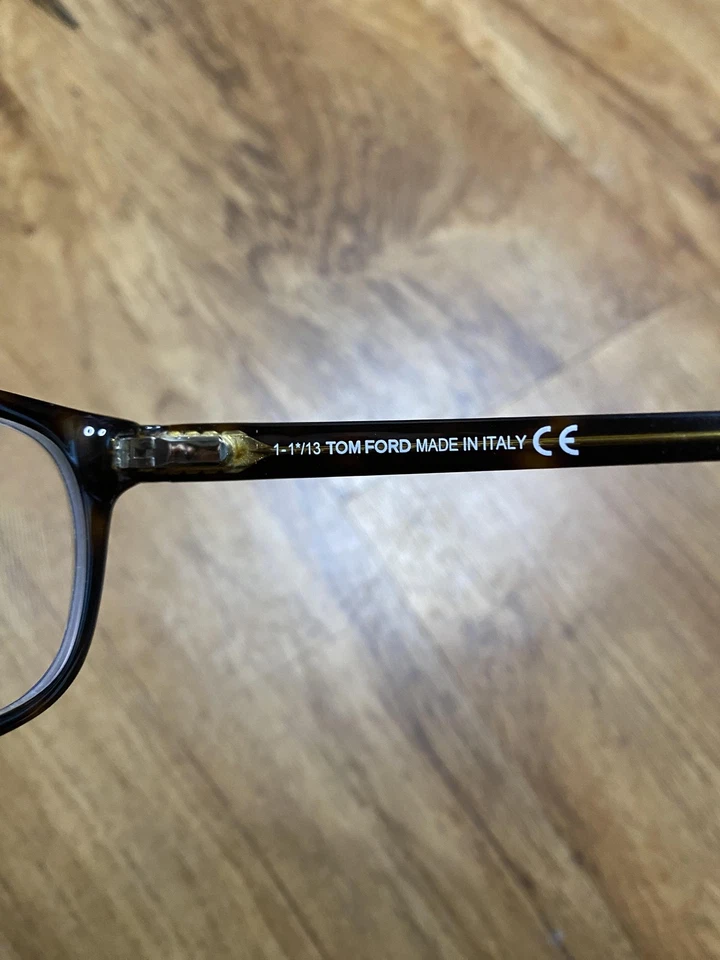 Monturas de gafas Tom Ford TF5208 092 para hombre 49-19-145 marrón tortuga Italia Foto 4 de 4