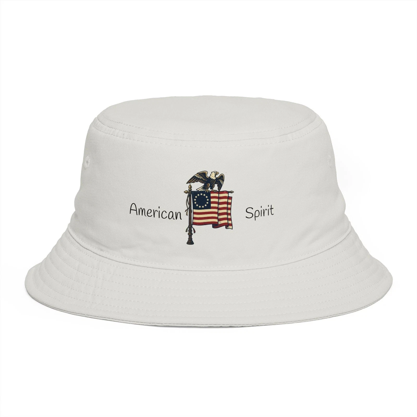 American Spirit Flag bucket hat | Patriotic Eagle Embroidery