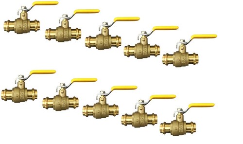 1/2 Propress Brass Ball Valve - Press Shut Off Ball Valve with O-ring Fit Both