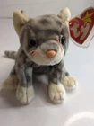 Vintage-Ty Original Beanie Baby-New with Tags-Silver the Cat-F21