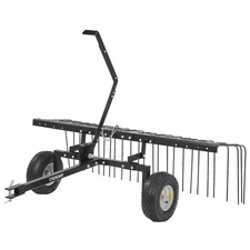 Strongway, 60in. Pine Straw Rake, Operating Width 60 in, Model# YTF-60PSRSWL