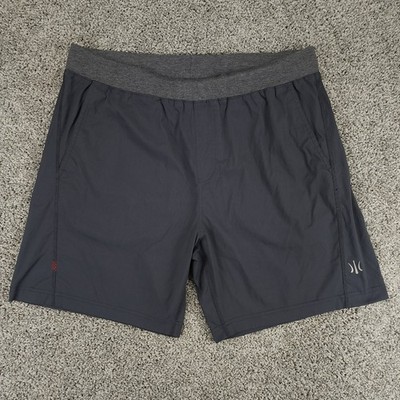 Rhone Shorts Mens XL Black Mako Athletic Stretch 7'' Zip Pocket Unlined Running