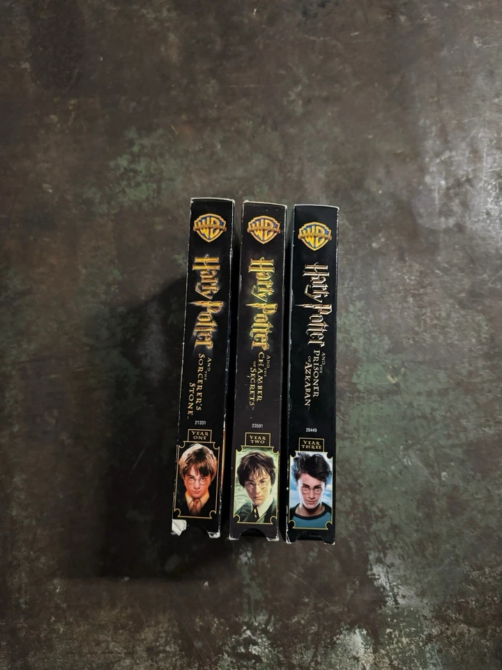 Lot Harry Potter Trilogy VHS Vtg Years 1 2 3 Sorcerer's Stone Chamber of Secrets - Image 2 of 4