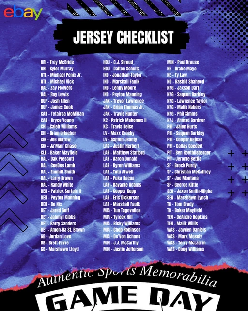 Random Division in Game Day Legends Football Jersey Mystery Box