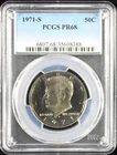 1971-S Kennedy Half Dollar 50c PCGS PR68