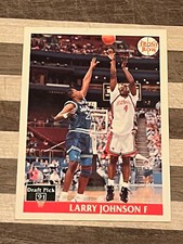 1991 Front Row Draft Pick Basketball Larry Johnson Rookie Card #44
