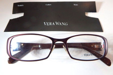VERA WANG V082 Burgundy 51/16 Eyeglass Frame New