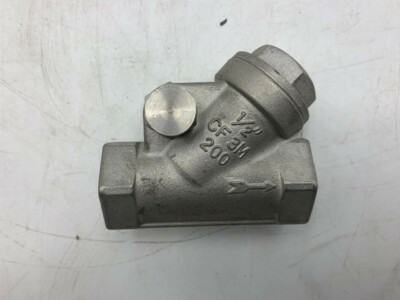 1/2'' CF 3M 200 Check Valve 1/2'' Stainless Steel Y Pattern 