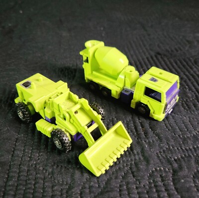 G1 Devastator Constructicon 1984 Transformers Takara Japan vintage Lot Of 2