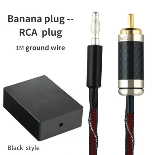Audio Grounding Box Mute Pure Silver Grounding Wire USB RCA Spade Banana Plug - Picture 23 of 36
