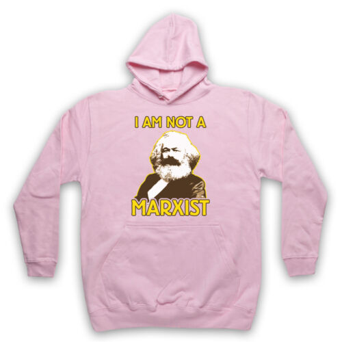 I AM NOT A MARXIST UNOFFICIAL KARL MARX PHILOSOPHER ADULTS UNISEX HOODIE - Picture 19 of 20