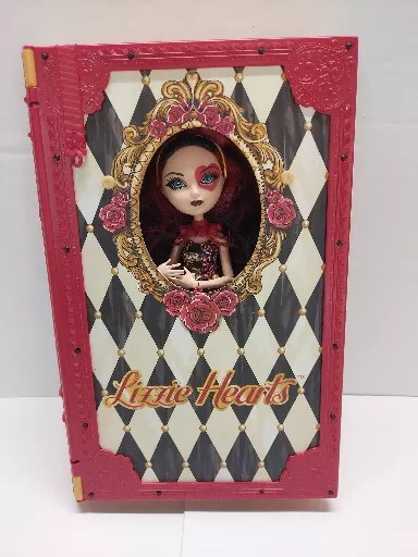 Mattel 2014 Ever After High - Spring Unsprung - Lizzie Hearts Book Playset  Doll