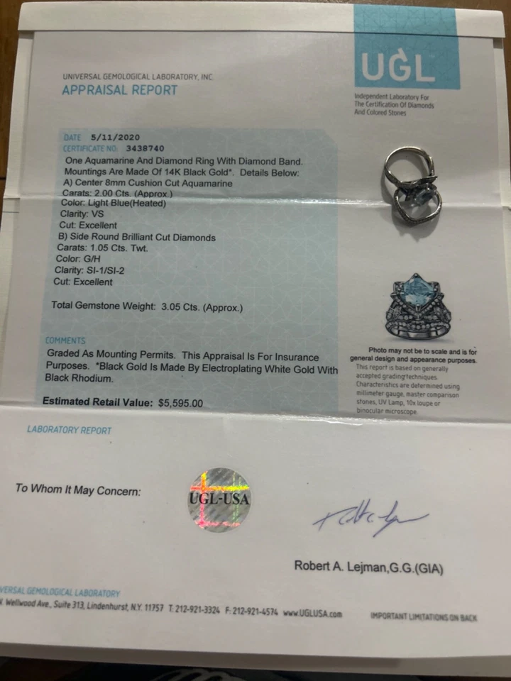 Conjunto de anel de casamento - Imagem 3 de 3