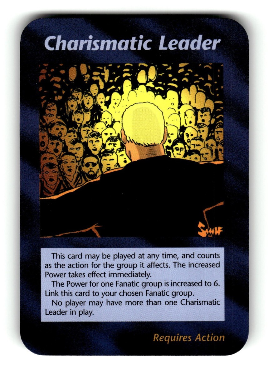 Charismatic Leader card Unlimited INWO Illuminati New World Order