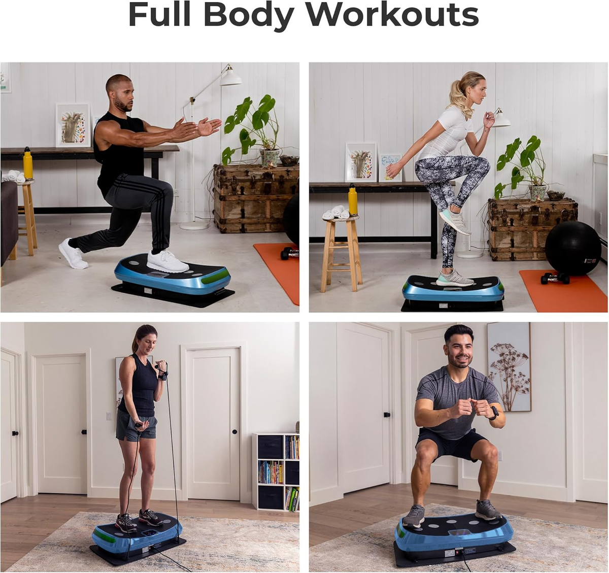 Rumblex 4D Vibration Plate Exercise Machine - Triple Motor