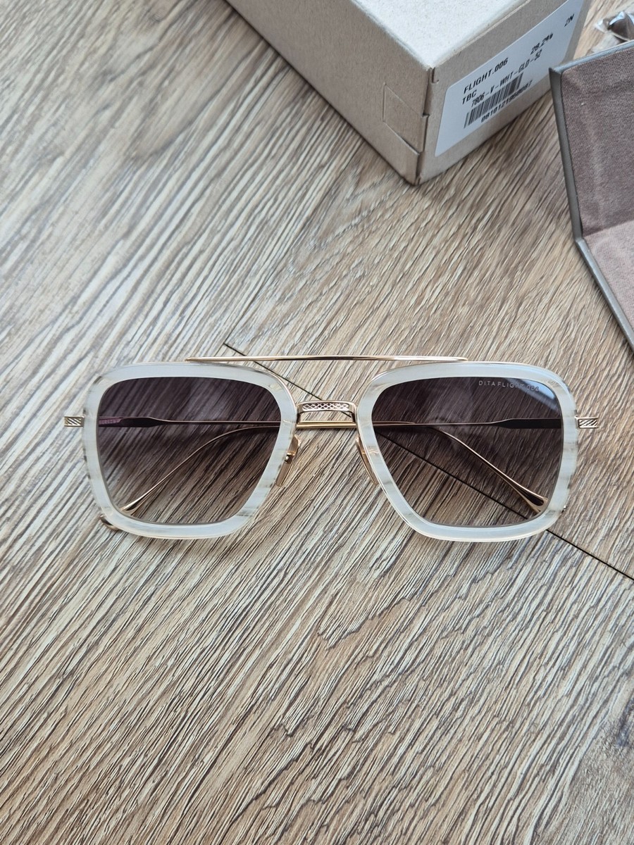 Dita Flight Sunglasses 006 Gold Crystal Brown Gradient 7806-V