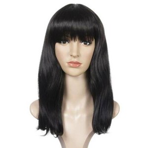 black wig fringe