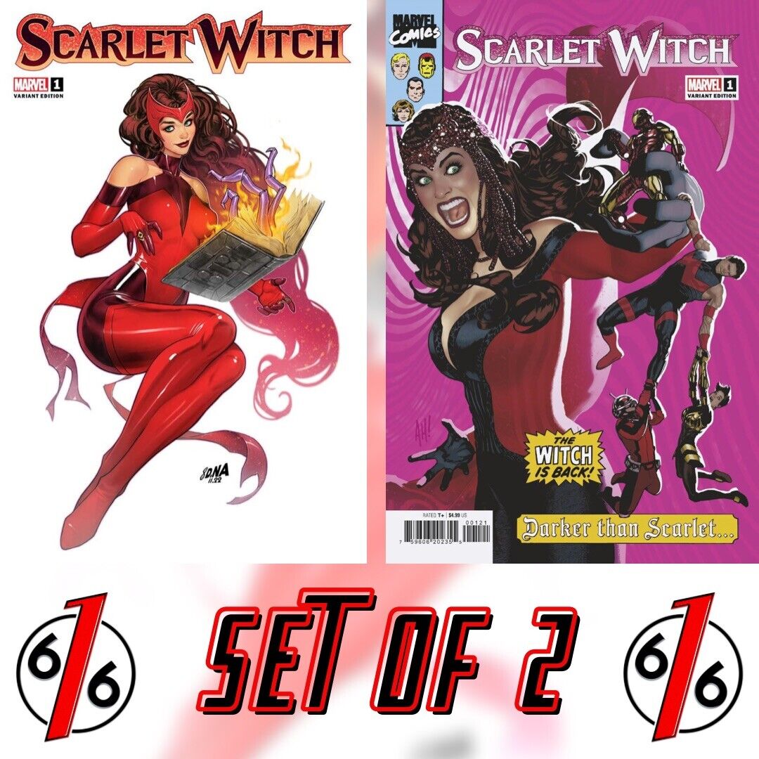 🔥 SCARLET WITCH #1 SET DAVID NAKAYAMA & ADAM HUGHES Homage Variant