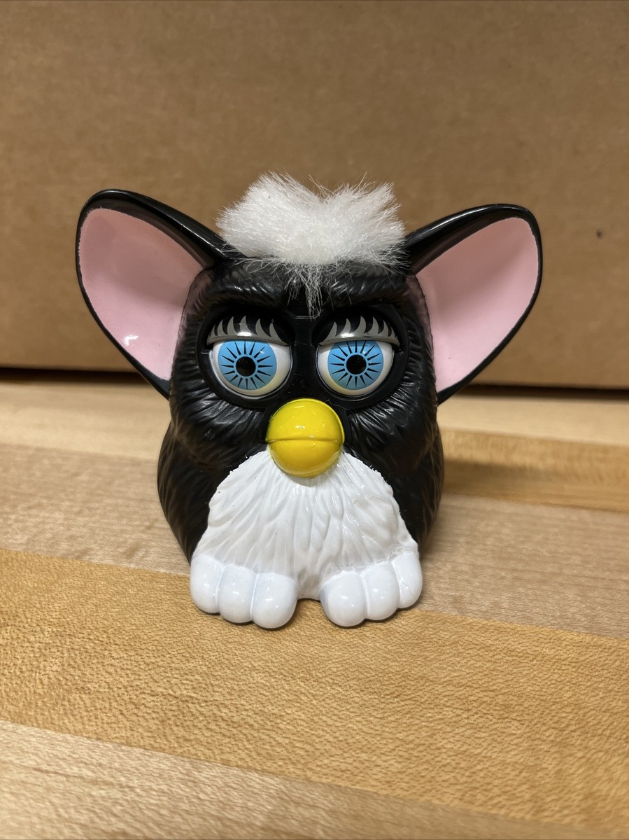 McDonalds Furby Happy Meal Toy 1998 Works Great Black and White