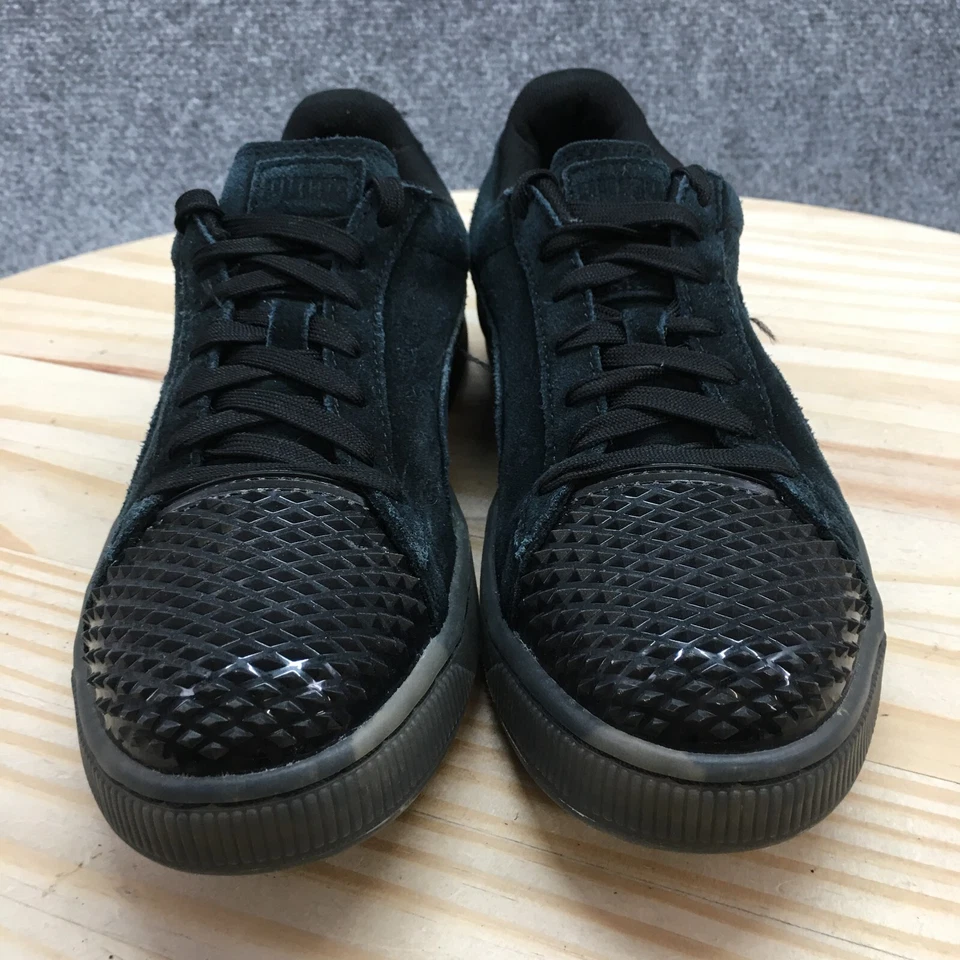 Puma Shoes Womens 8 Suede Jelly Sneakers Black Lace Up Low Top Comfort 365859-01 - Image 4 of 4