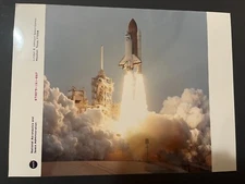 Vintage JSC NASA Kodak Photo Red Serial STS075-(S)-007 Columbia Launch STS-75