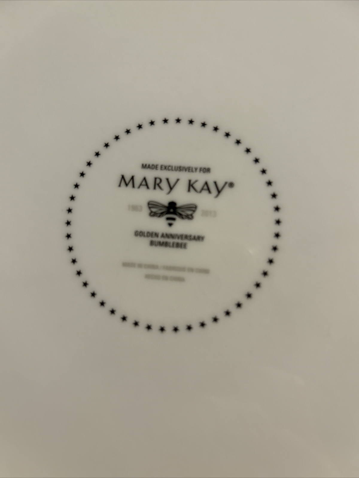 New Mary Kay Golden Anniversary Bumblebee Fine Dinnerware&nbsp;Two Sets 8 Pieces