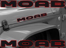 2 Moab Fender Graphics Decals Fits Jeep Wrangler Dual Color 2 Moab Fender Graphics Decals Fits Jeep Wrangler Dual Color
