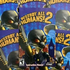 Destroy All Humans! 2 PS2 PlayStation 2 Instruction Manual Only