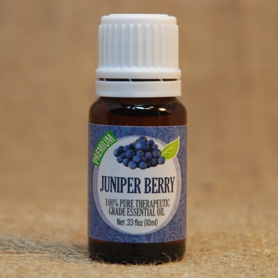 Healing Solutions JUNIPER BERRY 10 mL Essential Oil NEW Unopened FREE SHIP 24 hr