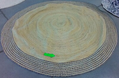 IVORY STGREY 8'-0'' x 8'-0'' Broken Thread Rug Reduced Price 1172768925 CAP204C-8R