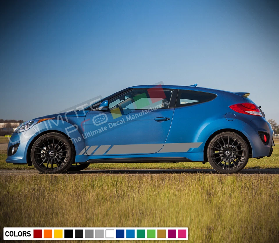 贴纸贴花侧门条纹适用于现代Veloster Sport Spoiler窗灯 — 第 3/4 张图片