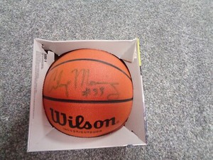 Alonzo Mourning autographed inscribed basketball NBA Charlotte Hornets JSA COA