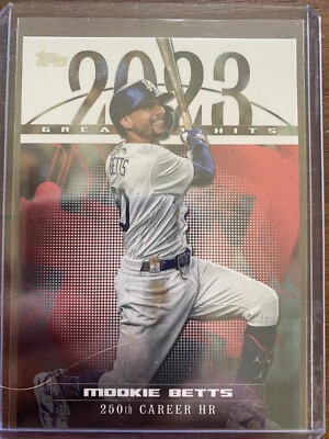 2024 Topps Series 1 2023 Greatest Hits Mookie Betts 250th Career