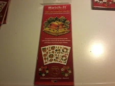 MATCH-IT 3D CHRISTMAS CARDS SCRAPBOOKING 8 CARDS WITH EMBOSSED DOODEY STICKER