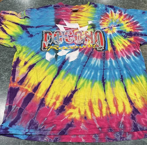 Vintage NASCAR Pocono Raceway Tie Dye 