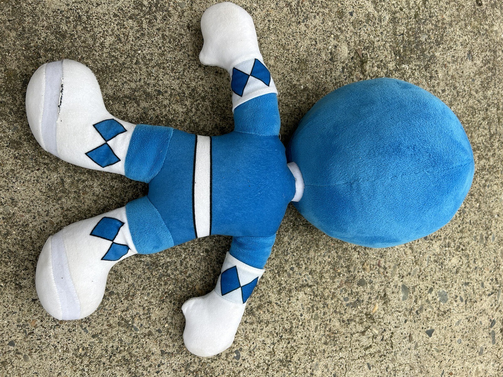 Mighty Morphin Power Rangers Big Head Plush Pillow Blue Rangers Appox ...