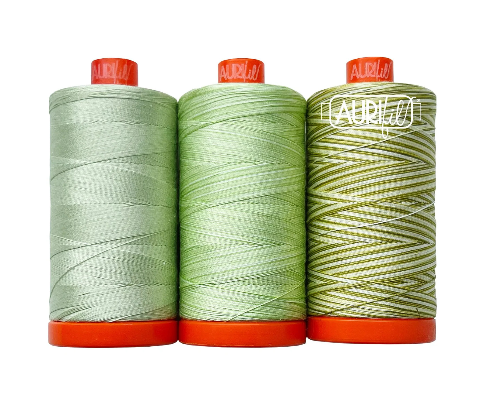 AURIFIL Walking Palm 2022 Color Builder Thread Collection 50wt 3 Large Spools AC
