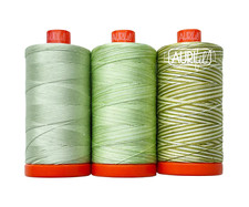 AURIFIL Walking Palm 2022 Color Builder Thread Collection 50wt 3 Large Spools AC