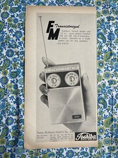 Vintage 1964 Toshiba Trans 8 Transistor Radio Print Ad