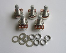 5x B500K Linear Electric Guitar Mini Pots Long Split Shaft 500K Potentiometer