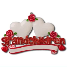 Grandchildren Family 2 3 4 5 6 7 8 9 Personalized Christmas Ornament