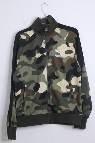 JACKET Puma CAMOUFLAGE Bomber Jacket SIZE MEDIUM - Picture 4 of 13