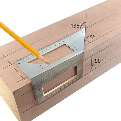 Multifunction Aluminum Woodworking Scriber T Ruler 45 90 Multifunction Aluminum Woodworking Scriber T Ruler 45 90
